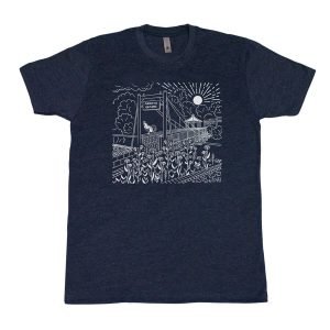 Arroyo Grande Bridge - Men's Tee Dark Blue
