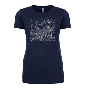 Arroyo Grande Bridge - Women's Tee Dark Blue