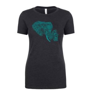 Elephant Lantern - Women's Grey