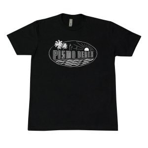 Pismo Beach Sign - Men's Tee Black