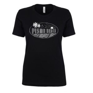 Pismo Beach Sign - Women's Tee Black
