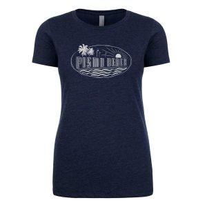 Pismo Beach Sign - Women's Tee Dark Blue