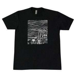 Pismo Lines - Men's Black Tee by Scott Lakey