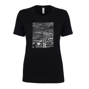 Pismo Lines - Women's Tee Black