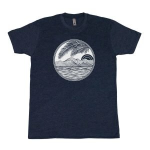 Vintage Deco Wave - Men's Dk Blue Tee