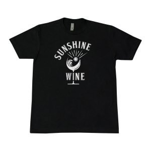 Sunshine and Wine - Men's Tee Black