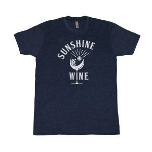 Sunshine and Wine - Men's Tee Dark Blue